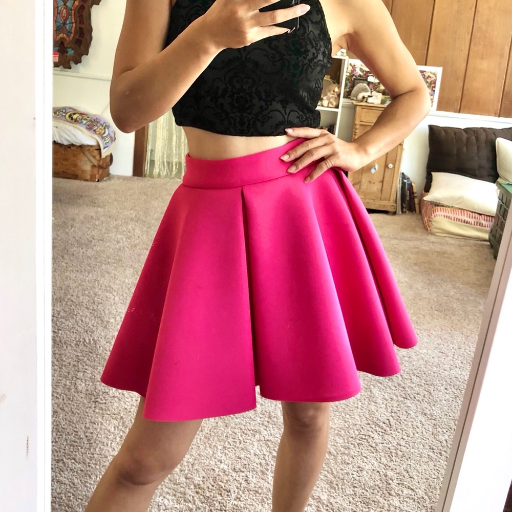 AQUA Pink Mini Skirt